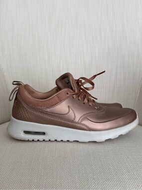 Nike Women's Air Max Thea Metallic Rose Brown Sneaker